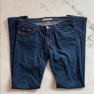 J Brand “The Deal” Ink Denim w zipper at ankle